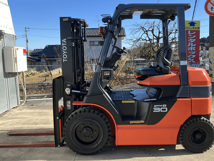 トヨタ 8FB30／バッテリーカウンター車／サヤ付き／アワー極少