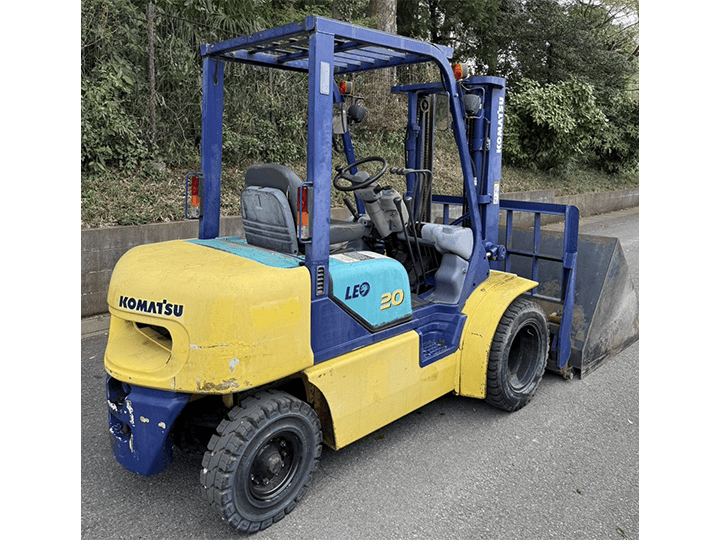 コマツ FD20HC-12／2.0t／3Mマスト／MT／バケット付き／ヒンジ