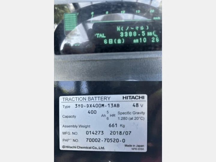 ニチユ FB15PN-77-300／程度良好／1.5t／3Mマスト
